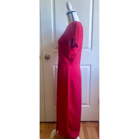 Vintage Michael Blair Red Midi Dress - Picture 2 of 6